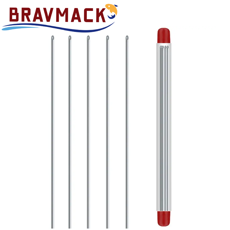 Fishing Hook Stainless Steel - 5/10pcs Quick Earthworm Hooking Needle Pins