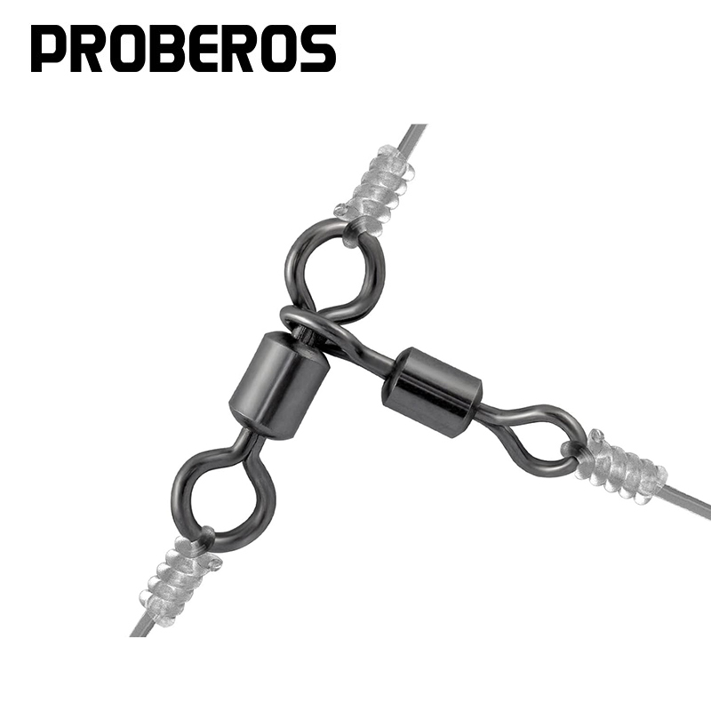 Fishing Hook Stainless Steel - PRO BEROS 50Pcs 3 Way Swivels