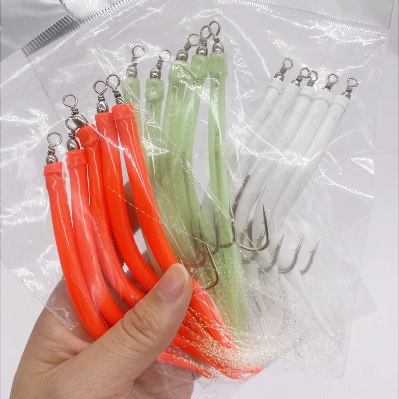 1/5Pcs CodfishFishing Eel Tube – Fishing Hook Offset Bewertung und Preis