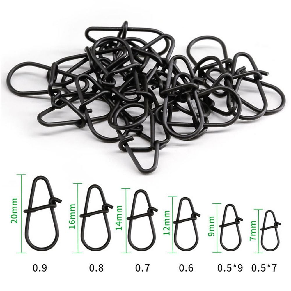 100Pcs/lot Matte black Snap Fi – Fishing Hook Stainless Steel Bewertung und Preis