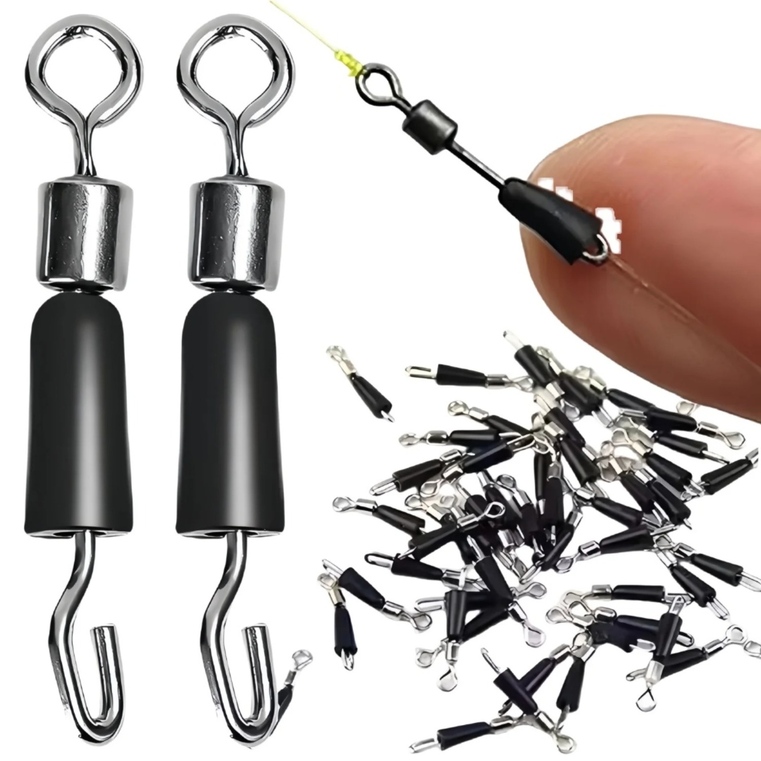 50pcs Carp Fishing Quick Chang – Fishing Hook Stainless Steel Bewertung und Preis