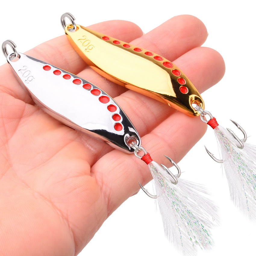 8PCS/Set Lure Metal Spinner Sp – Fishing Hook Treble Bewertung und Preis