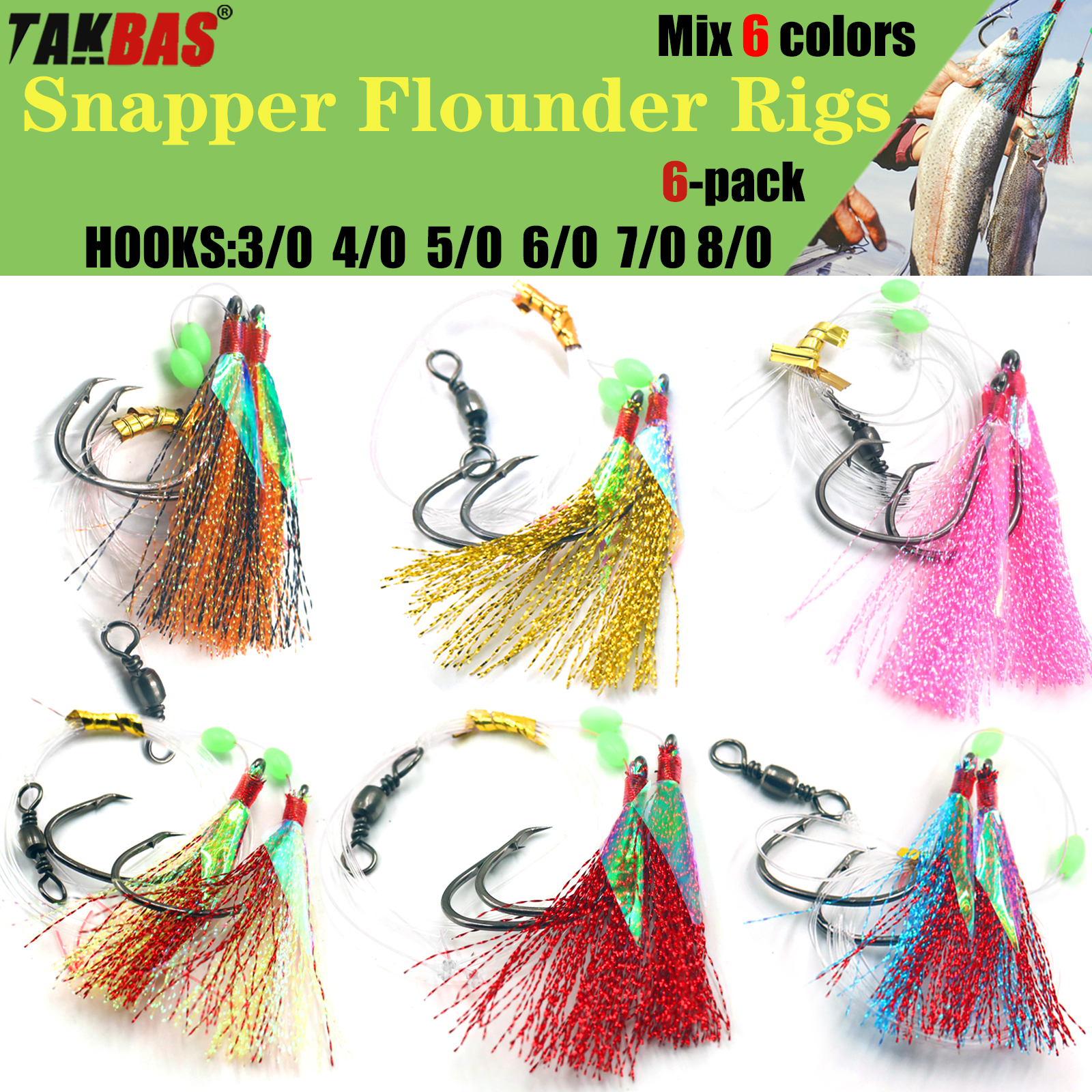 6pcs Snapper Tackle Flasher Ri – Fishing Hook Circle Bewertung und Preis