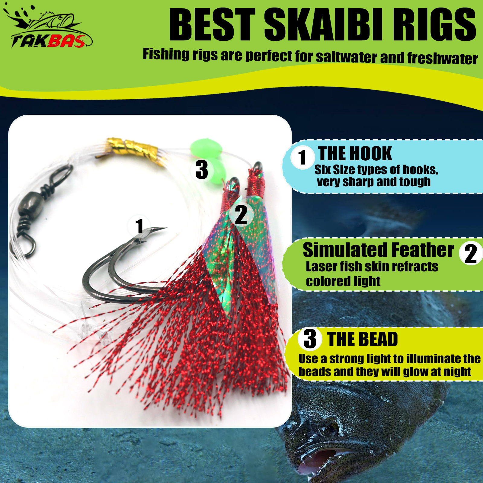6pcs Snapper Tackle Flasher Ri – Fishing Hook Circle Bewertung und Preis