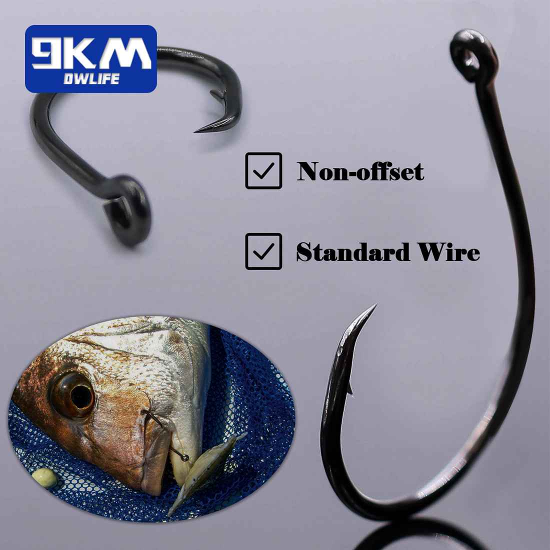 9KM 25-50Pcs Inline Wide Gap C – Fishing Hook Circle Bewertung und Preis