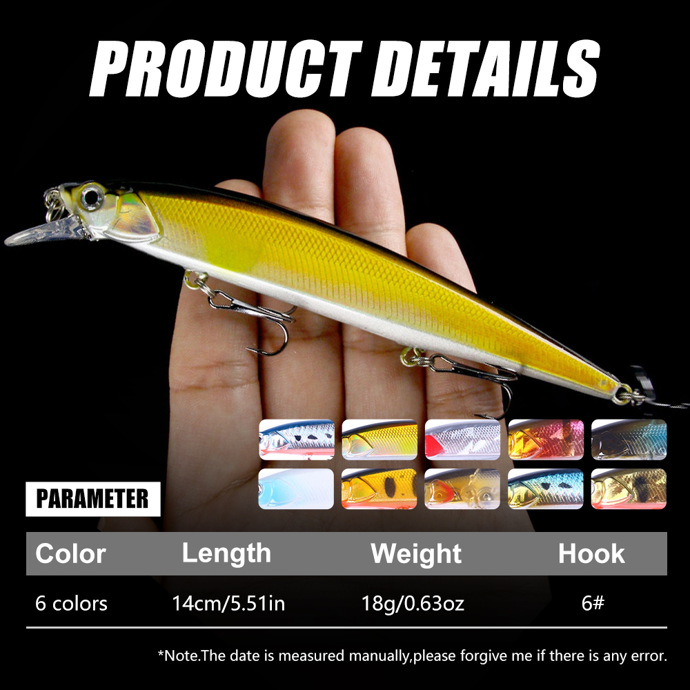 Jerkbait Minnow Fishing Lure A – Fishing Hook Treble Bewertung und Preis