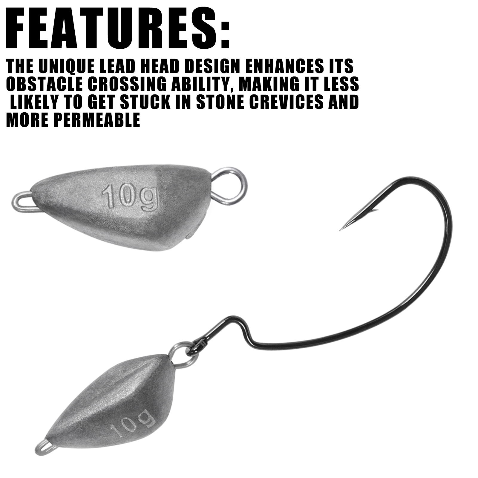 SAMOLLA 5pcs Jig Head Fishing  – Fishing Hook Jig Bewertung und Preis