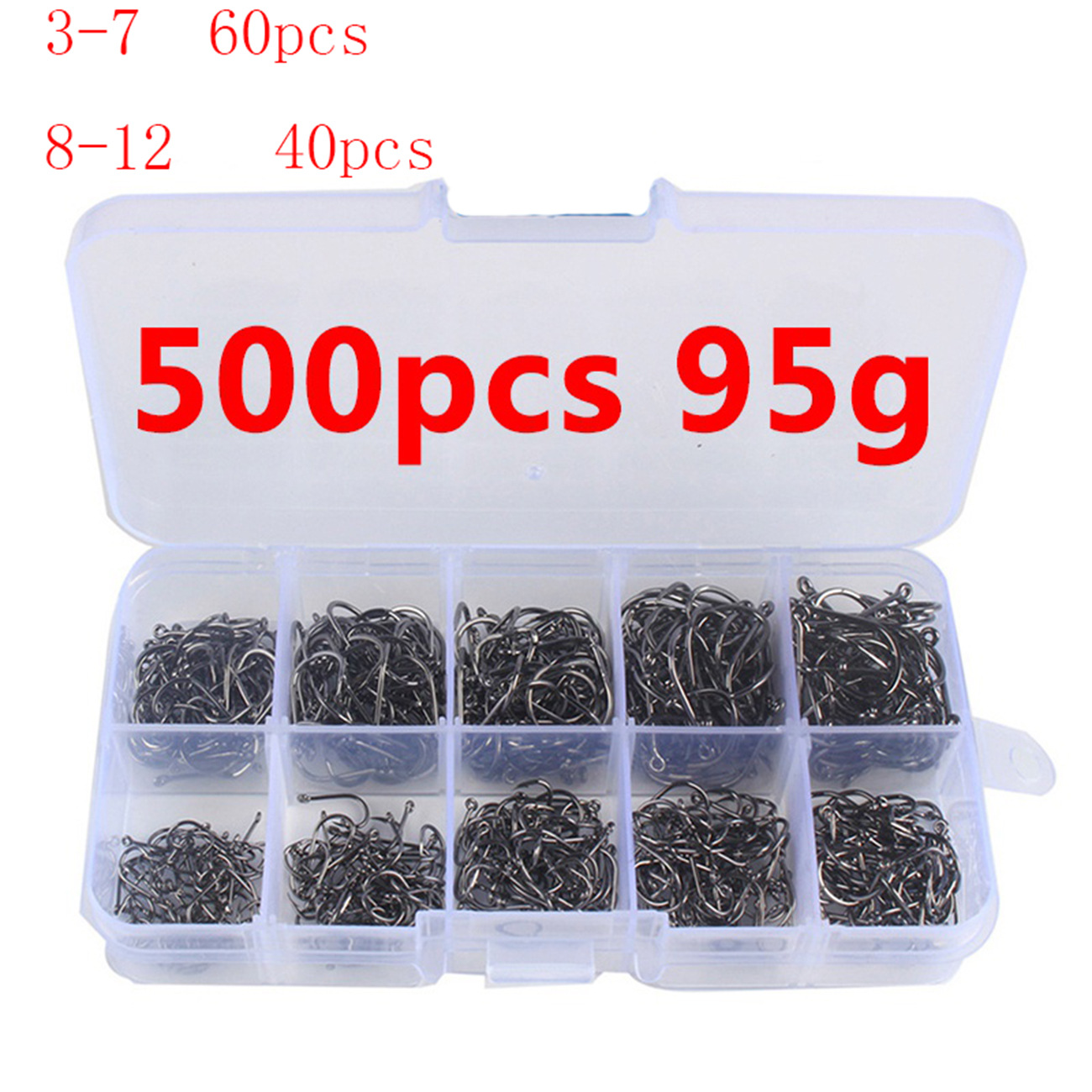 100/500pcs Fishing Hooks Set C – Fishing Hook Circle Bewertung und Preis