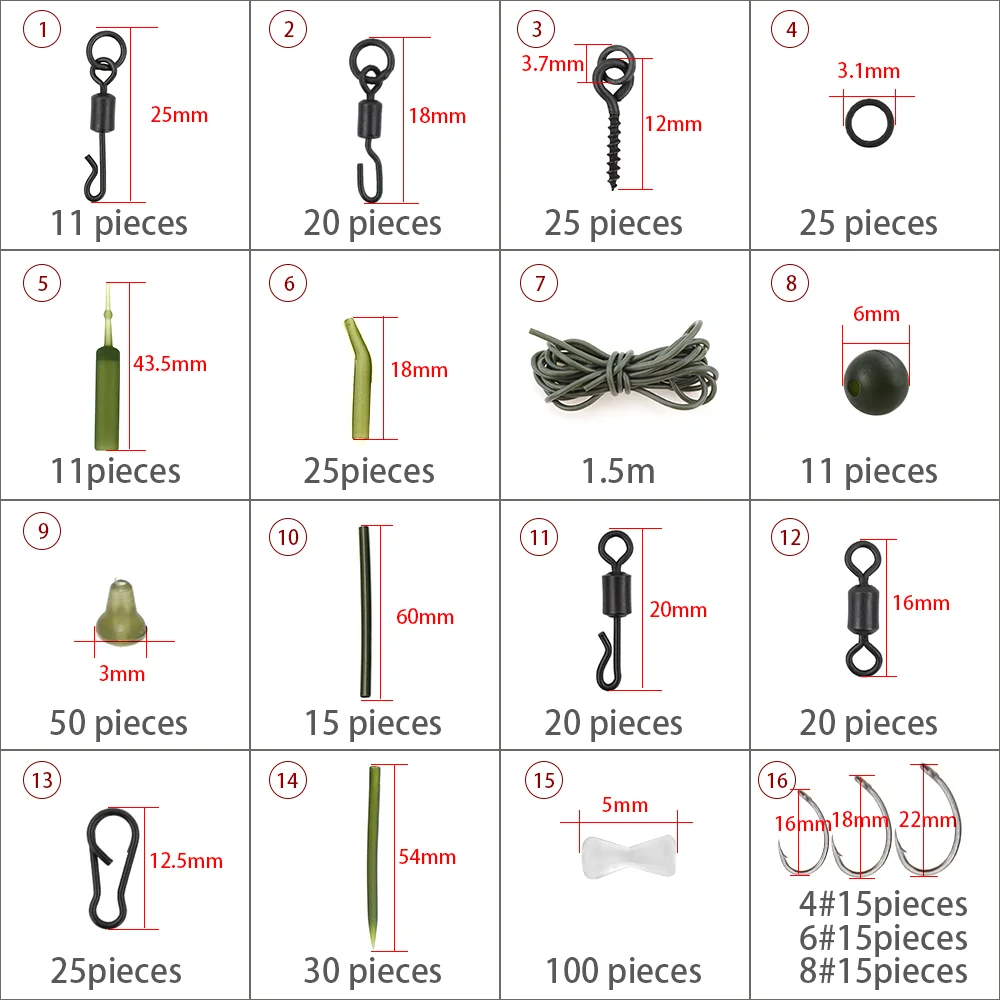 Carp Fishing Tackle Kit With B – Fishing Hook Box Bewertung und Preis