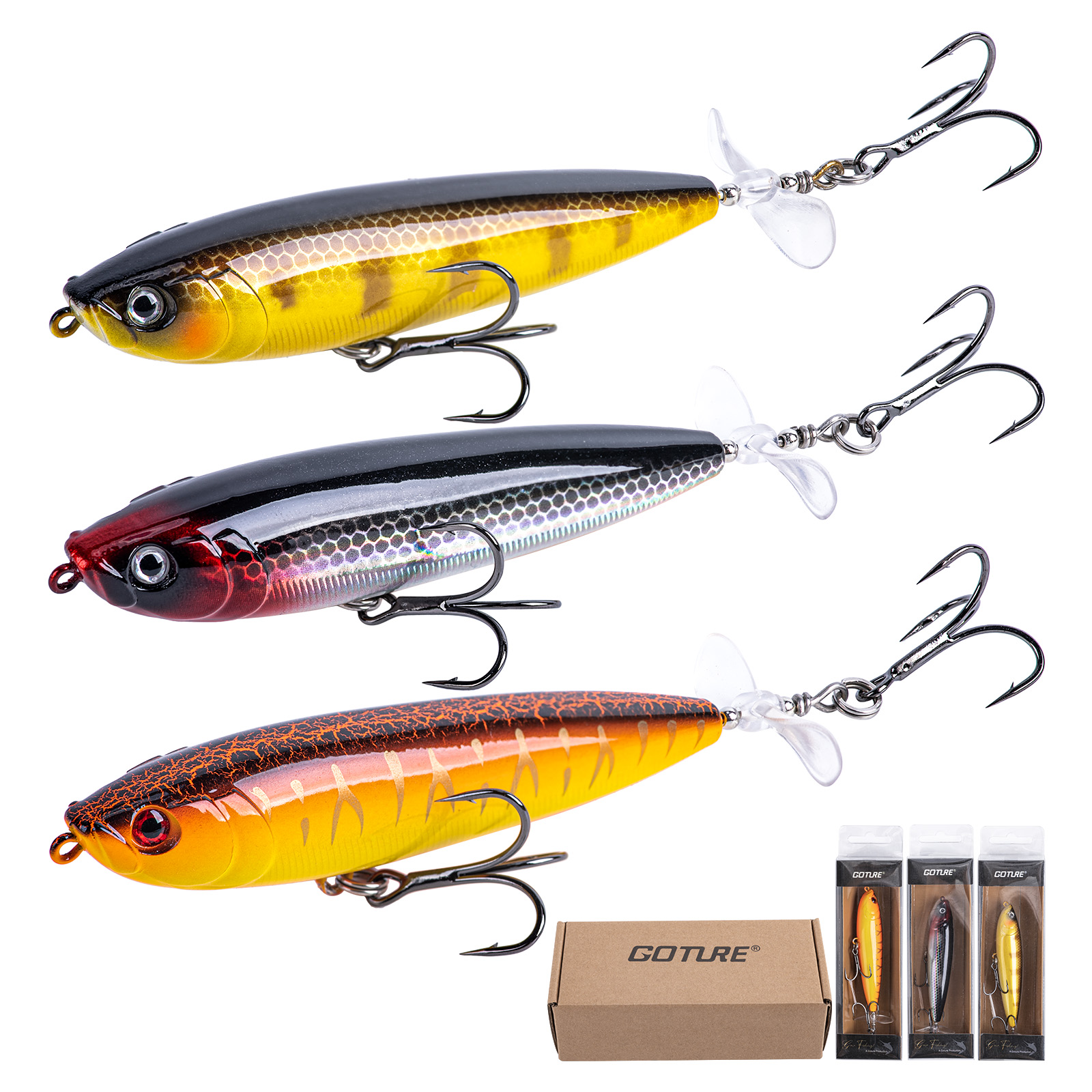 Goture Topwater Fishing Lures  – Fishing Hook Treble Bewertung und Preis