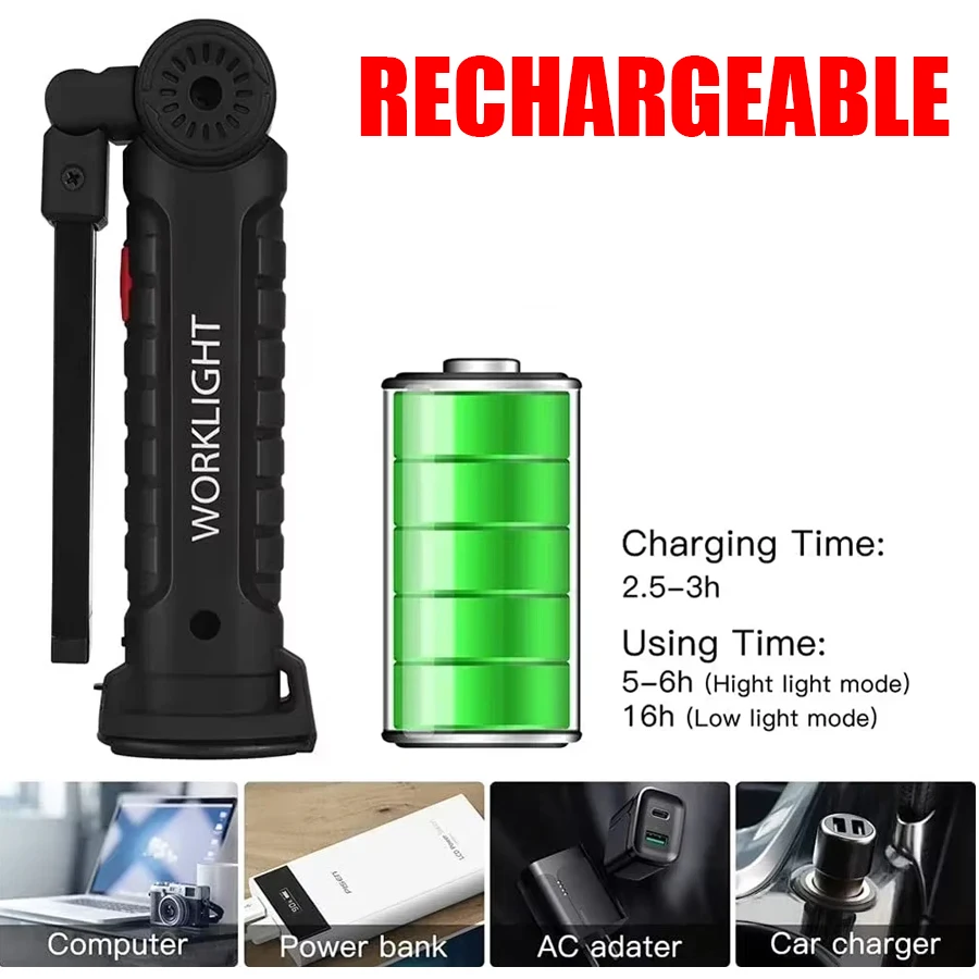 Rechargeable Magnetic Work Lig – Fishing Hook Bewertung und Preis