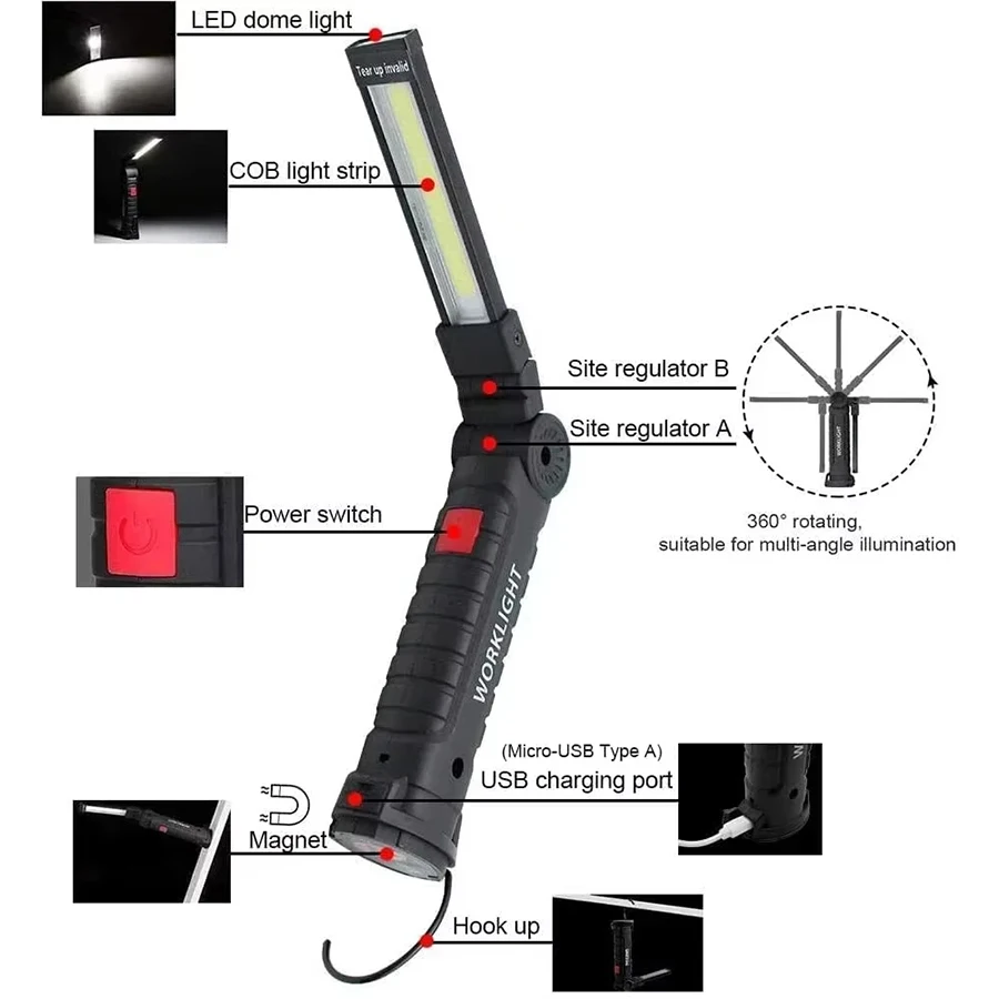 Rechargeable Magnetic Work Lig – Fishing Hook Bewertung und Preis