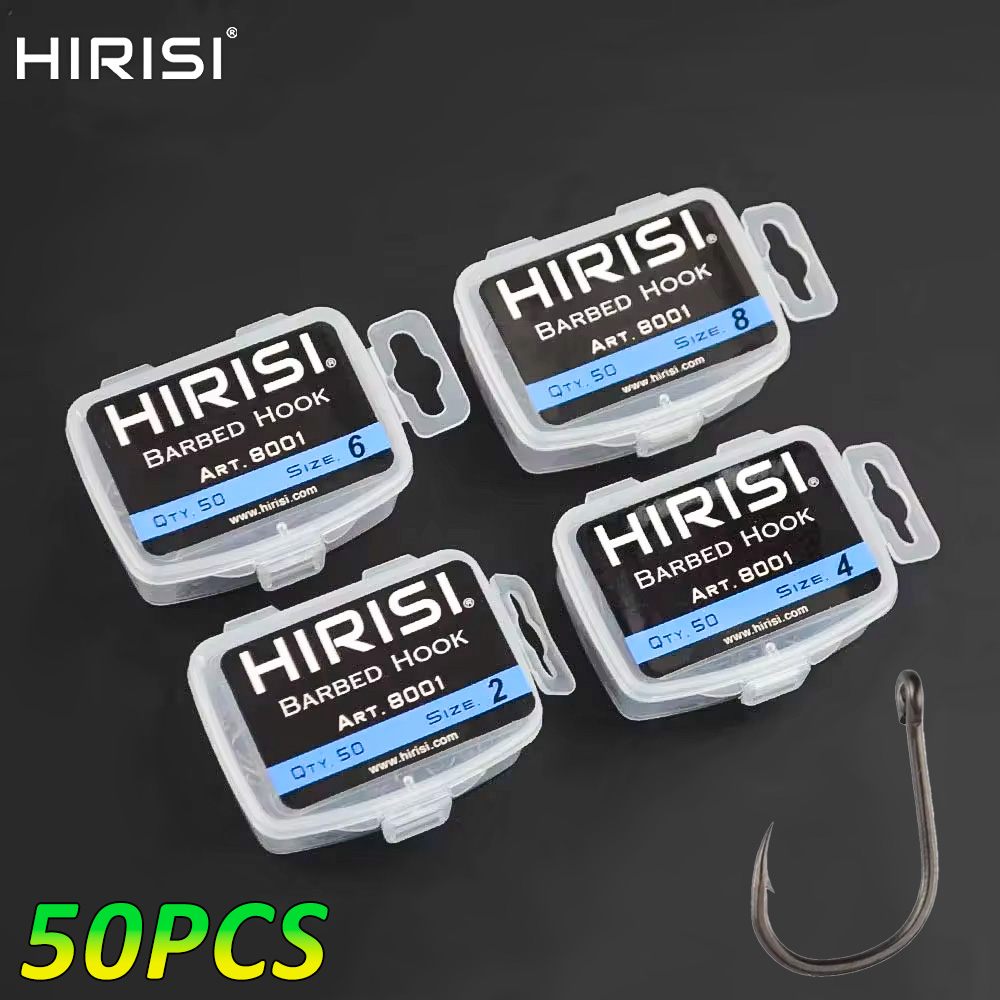 Hirisi 50pcs Barbed  Coated Ca – Fishing Hook Assortment Bewertung und Preis