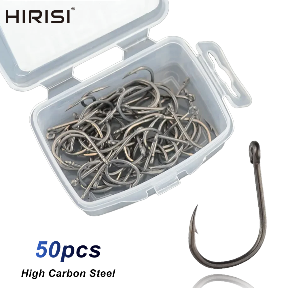 Hirisi 50pcs Barbed  Coated Ca – Fishing Hook Assortment Bewertung und Preis