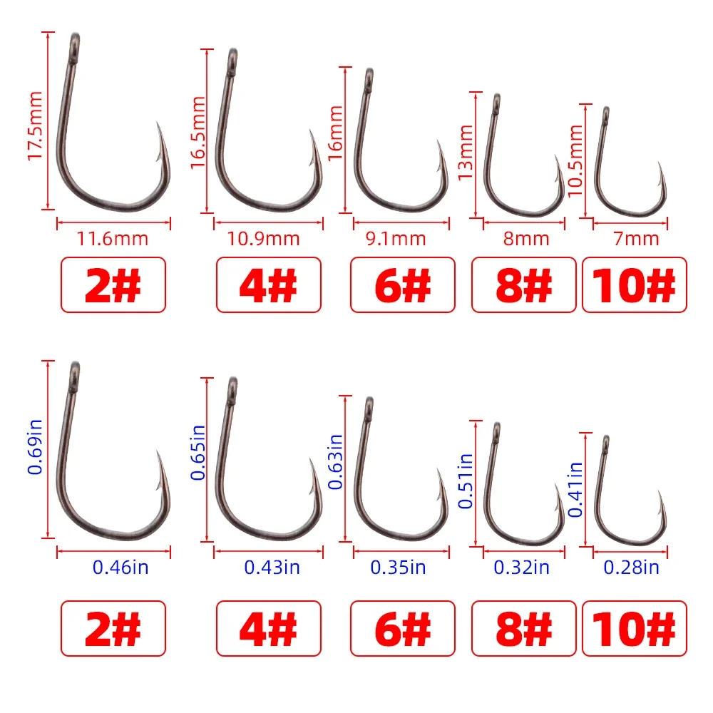 Hirisi 50pcs Barbed  Coated Ca – Fishing Hook Assortment Bewertung und Preis