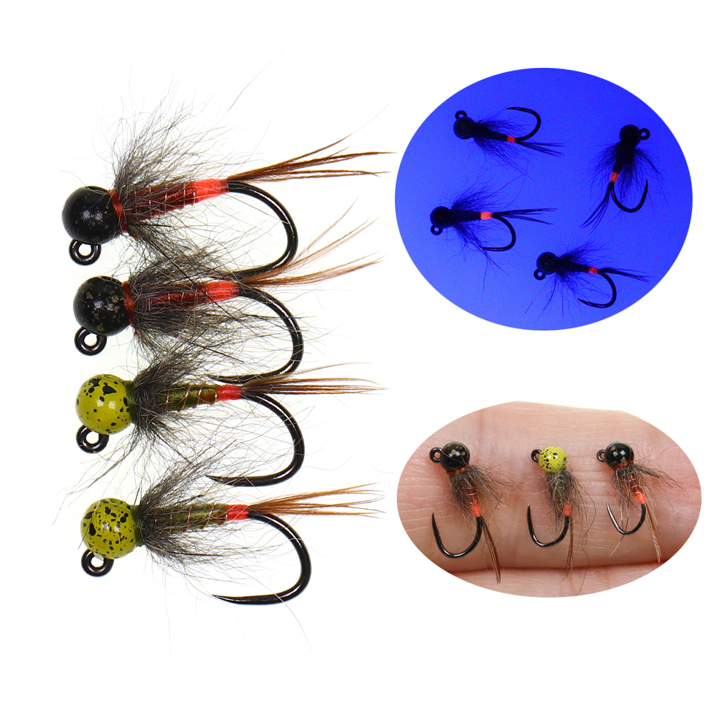 6PCS Jig Tungsten Bead Head Ny – Fishing Hook Barbless Bewertung und Preis