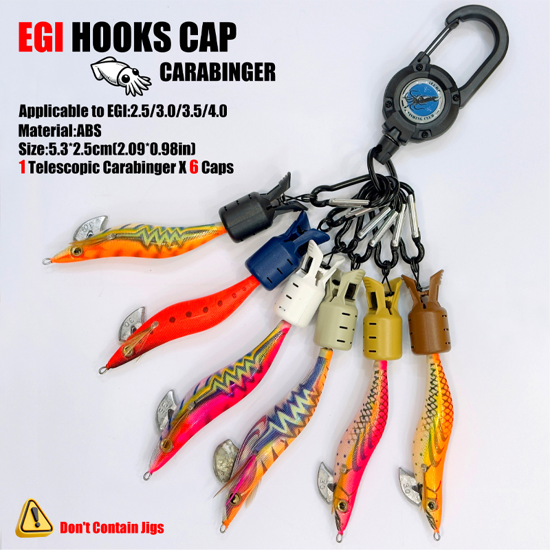 Squid Jig Hook Caps and Carabi – Fishing Hook Jig Bewertung und Preis