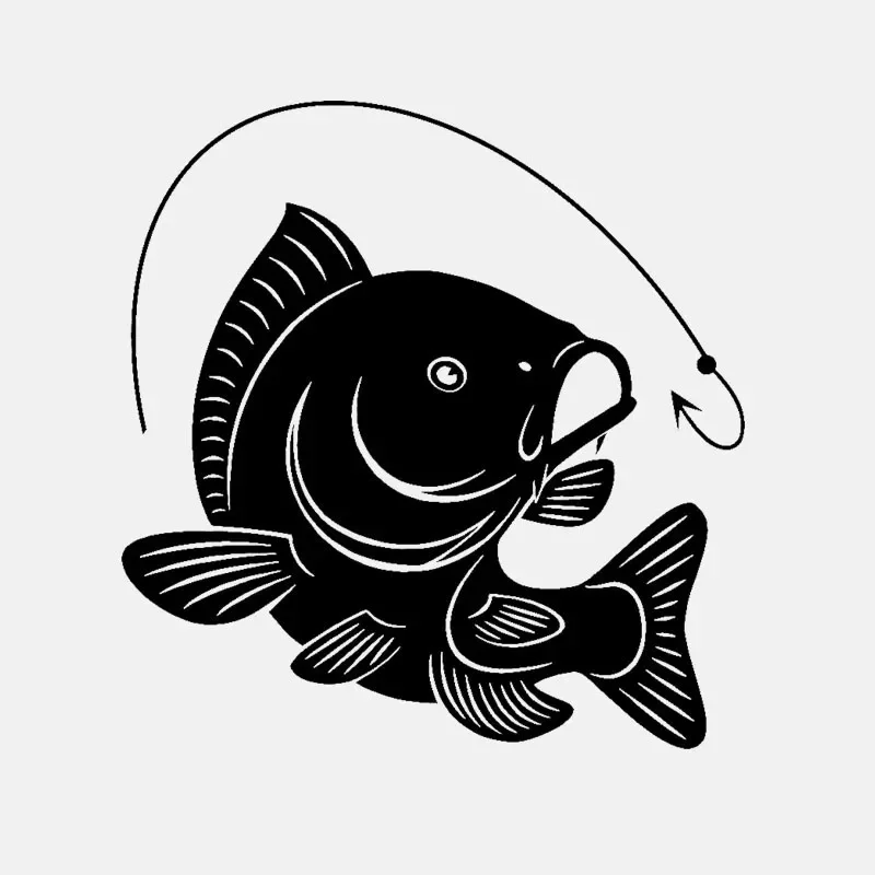 Carp Fishing Hook Decal Decora – Fishing Hook Bewertung und Preis