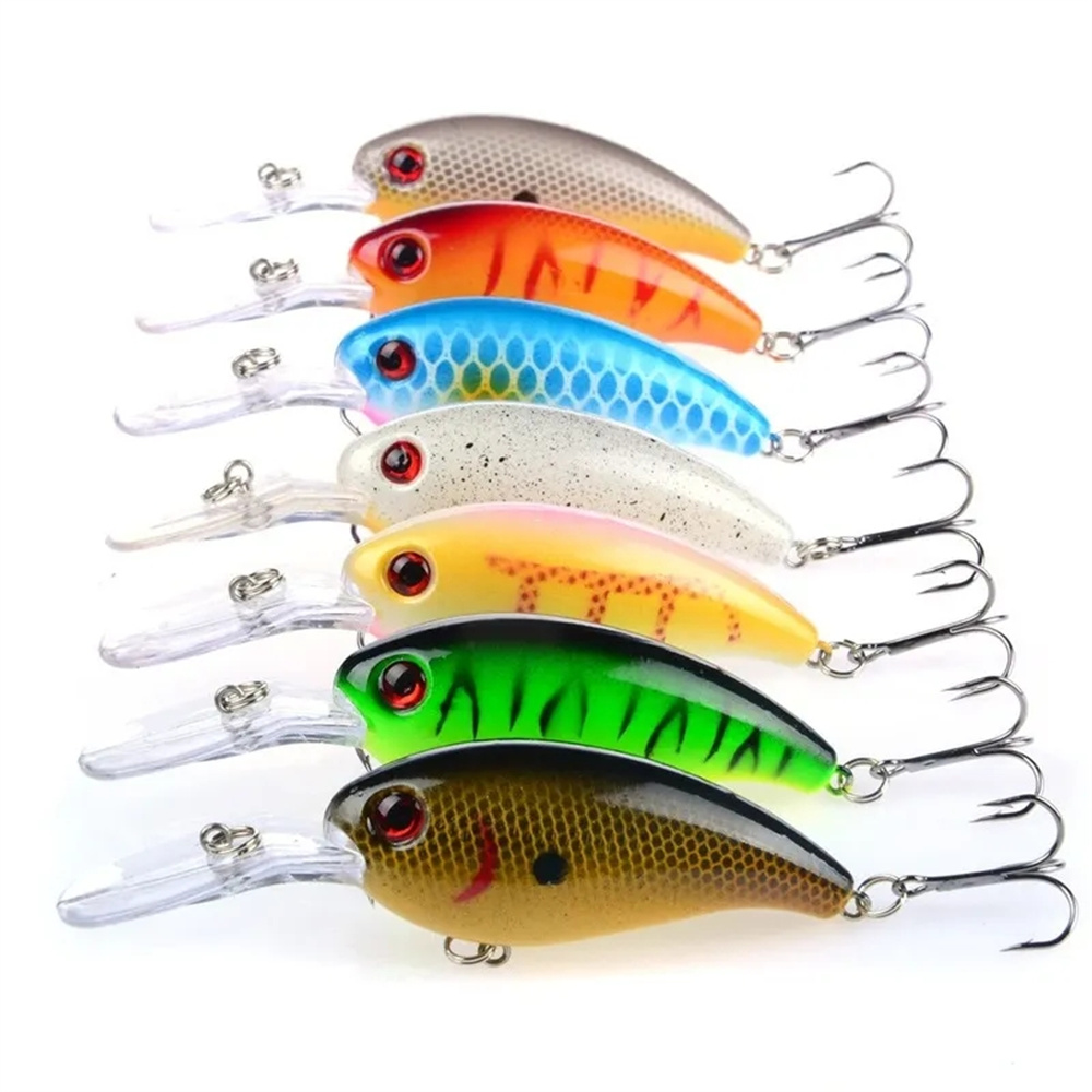 7Pcs Crankbait Fishing Lure Fl – Fishing Hook Treble Bewertung und Preis
