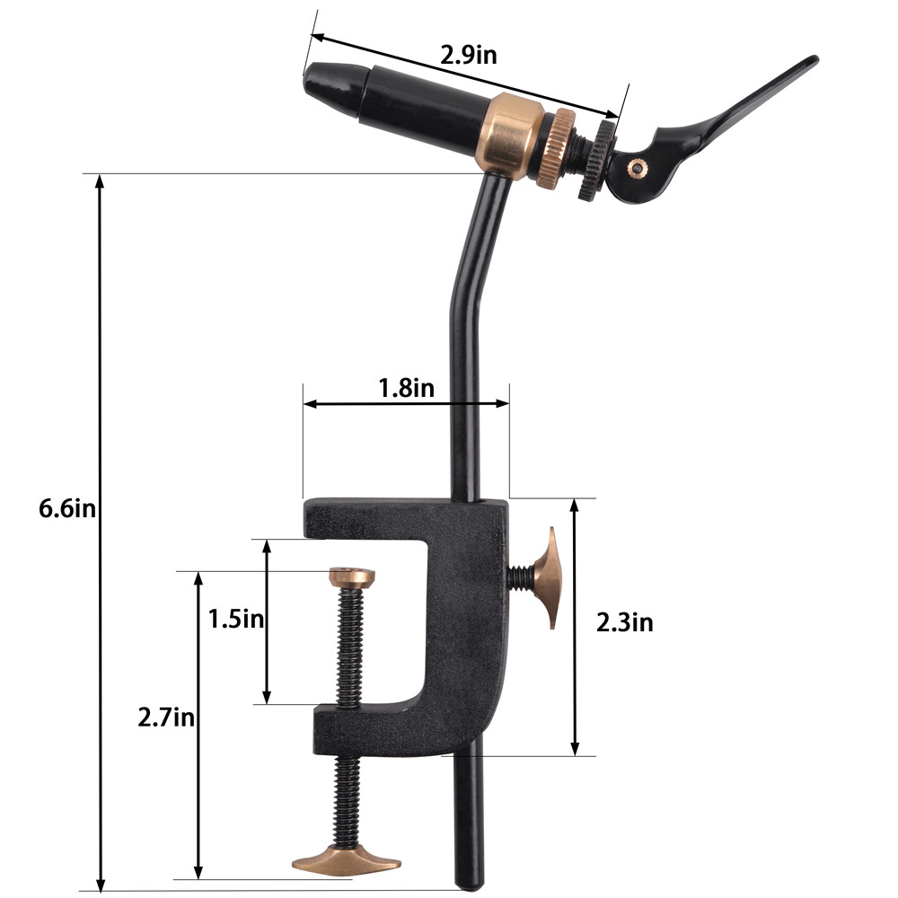 Rotary Fly Tying Vise Tool Saf – Fishing Hook Jig Bewertung und Preis
