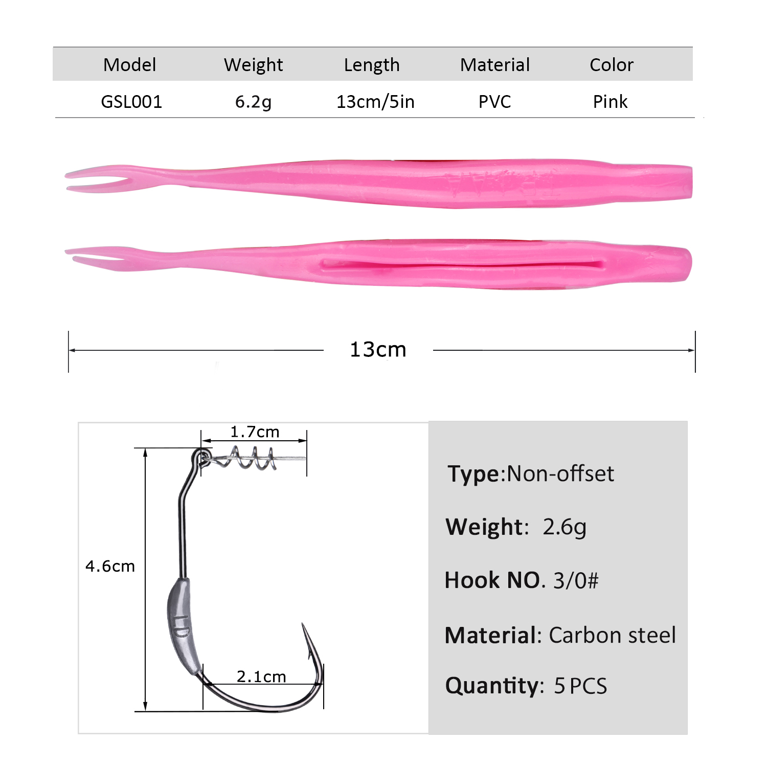 Goture 5pcs Weedless Split Tai – Fishing Hook Weedless Bewertung und Preis