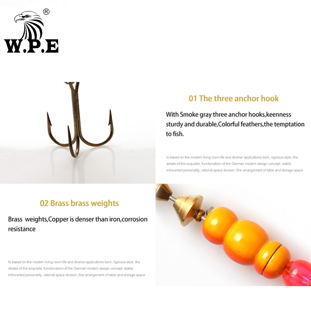 W.P.E Brand New Spinner Lure 1 – Fishing Hook Treble Bewertung und Preis