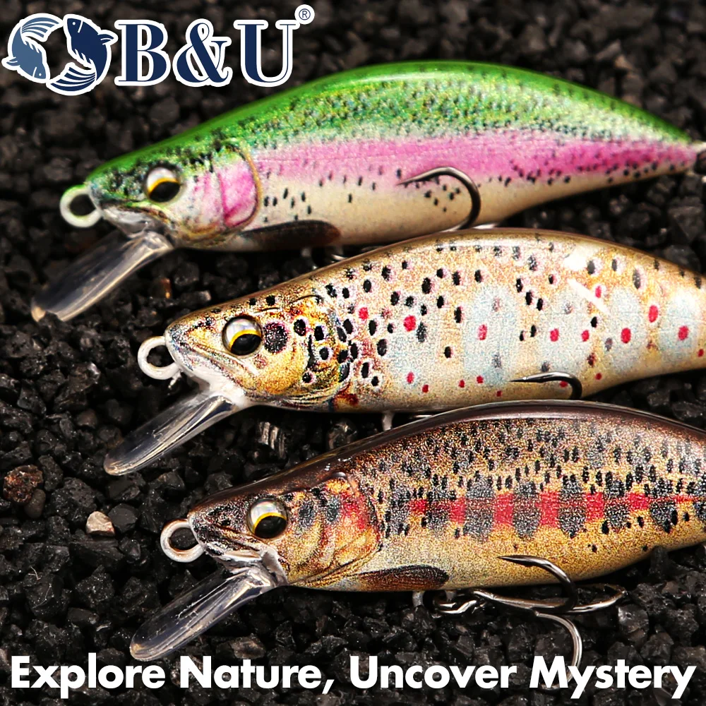 B&U Trout Pattern Hard Bait Si – Fishing Hook Treble Bewertung und Preis
