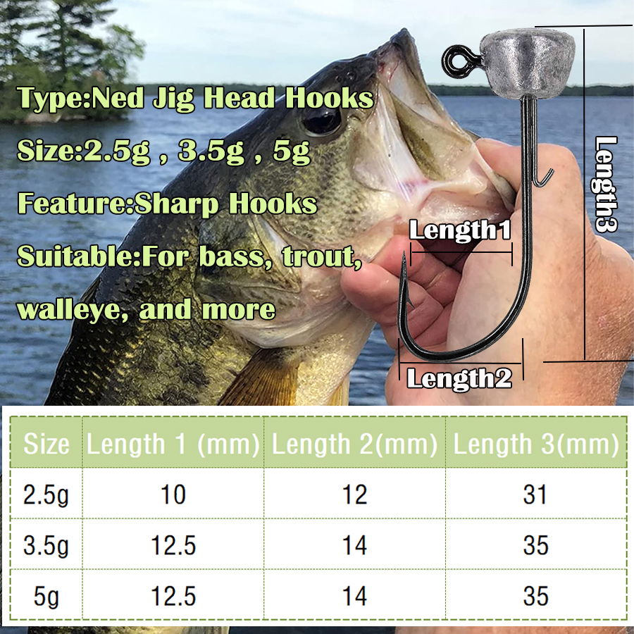 Mushroom Head Fishing Rigs Jig – Fishing Hook Weedless Bewertung und Preis