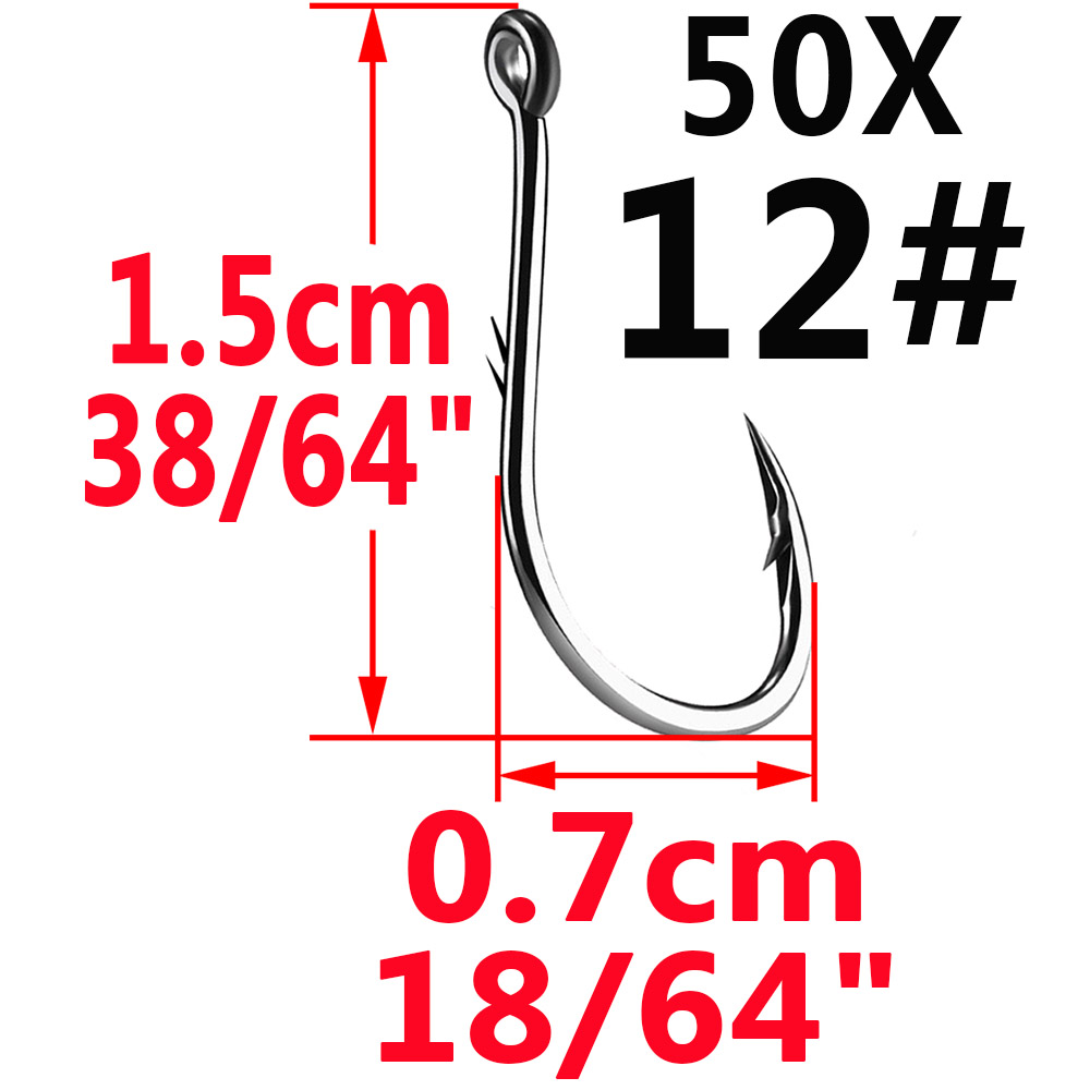 50pcs Iseama Circle Carp Eyed  – Fishing Hook Circle Bewertung und Preis