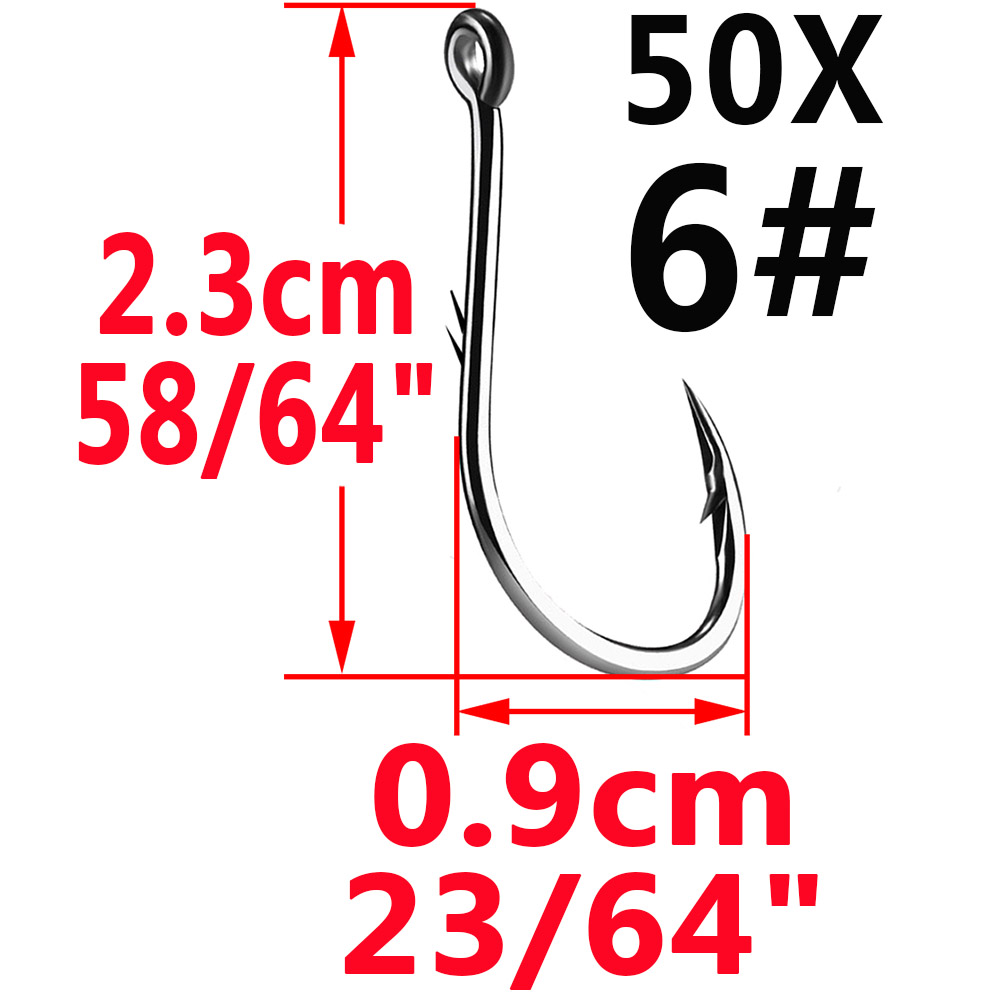 50pcs Iseama Circle Carp Eyed  – Fishing Hook Circle Bewertung und Preis