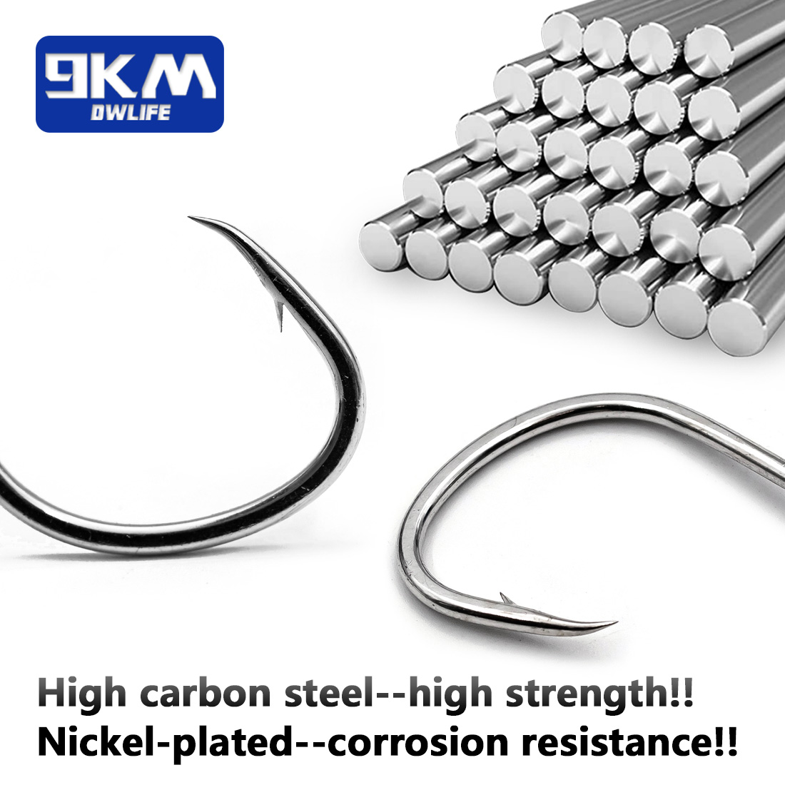 9KM Fishing Hooks Saltwater Li – Fishing Hook Circle Bewertung und Preis