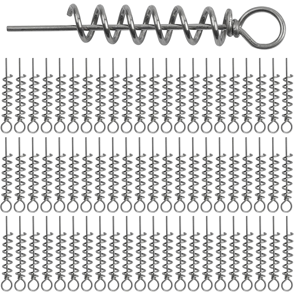 50Pcs Spring Twist Lock Fishin – Fishing Hook Stainless Steel Bewertung und Preis