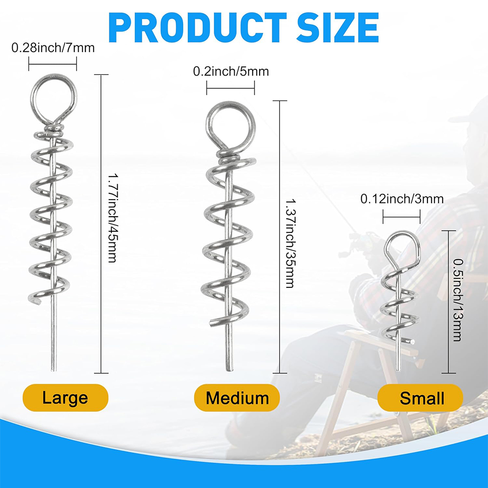 50Pcs Spring Twist Lock Fishin – Fishing Hook Stainless Steel Bewertung und Preis