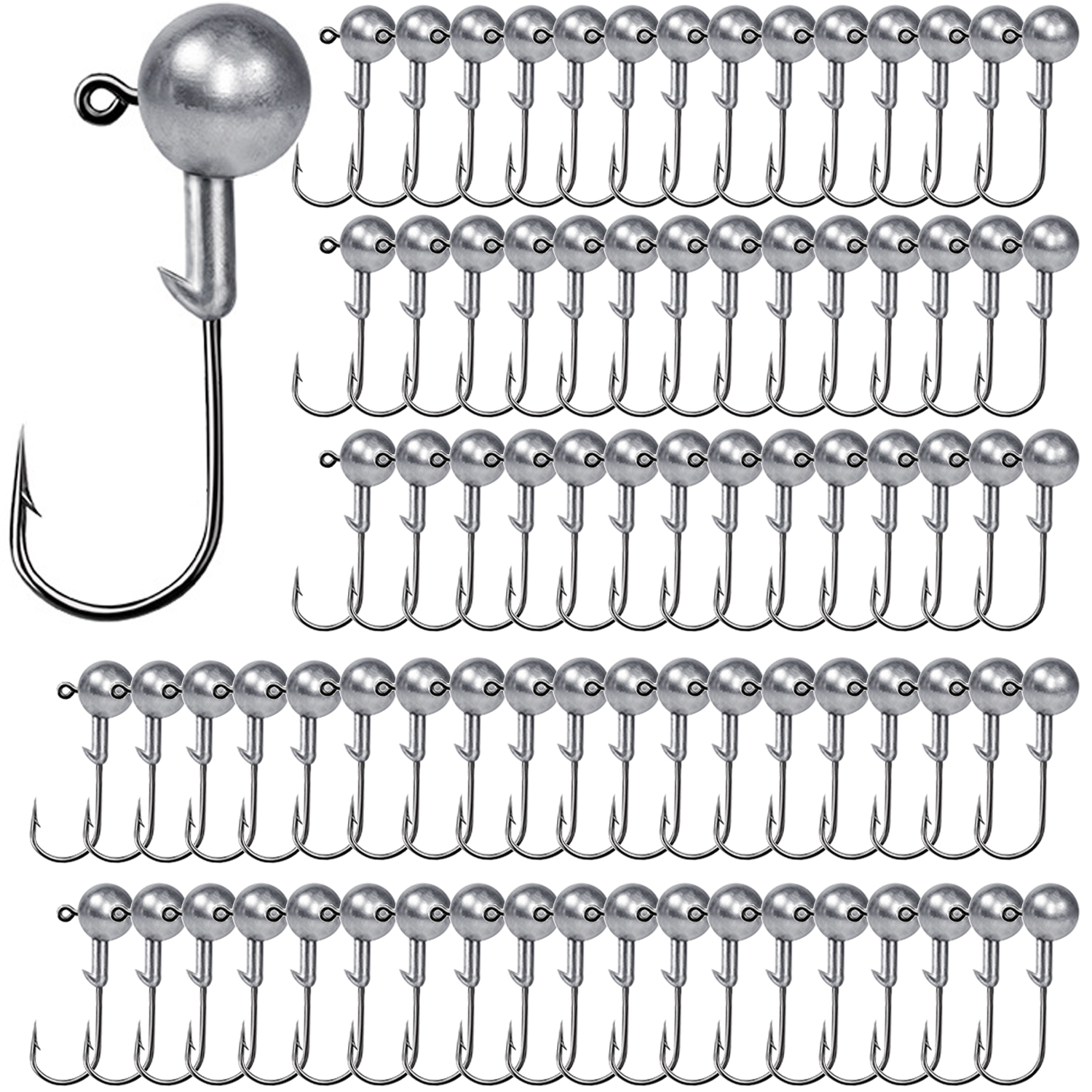 100PCS Fishing Hooks Lead Jig  – Fishing Hook Offset Bewertung und Preis