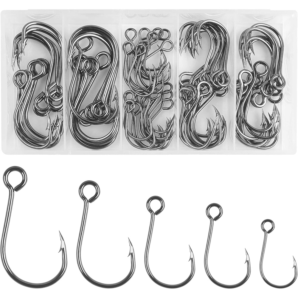 70Pcs Fishing Inline Single Ho – Fishing Hook Circle Bewertung und Preis