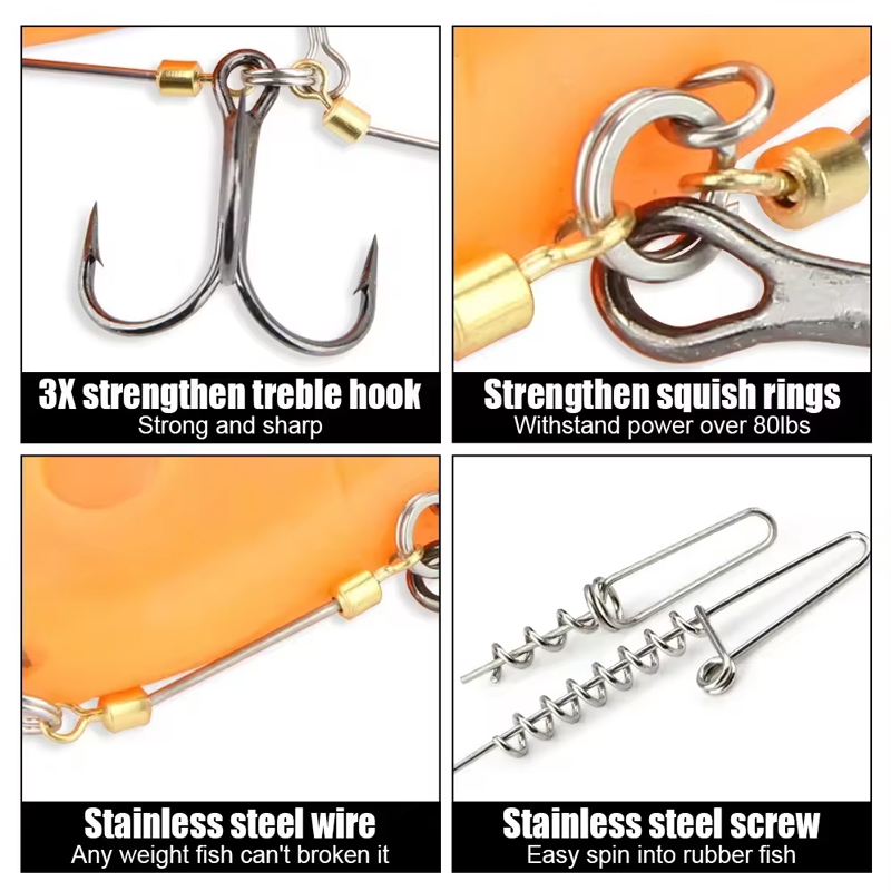 Fishing Hook Rigs Steel Leader – Fishing Hook Treble Bewertung und Preis