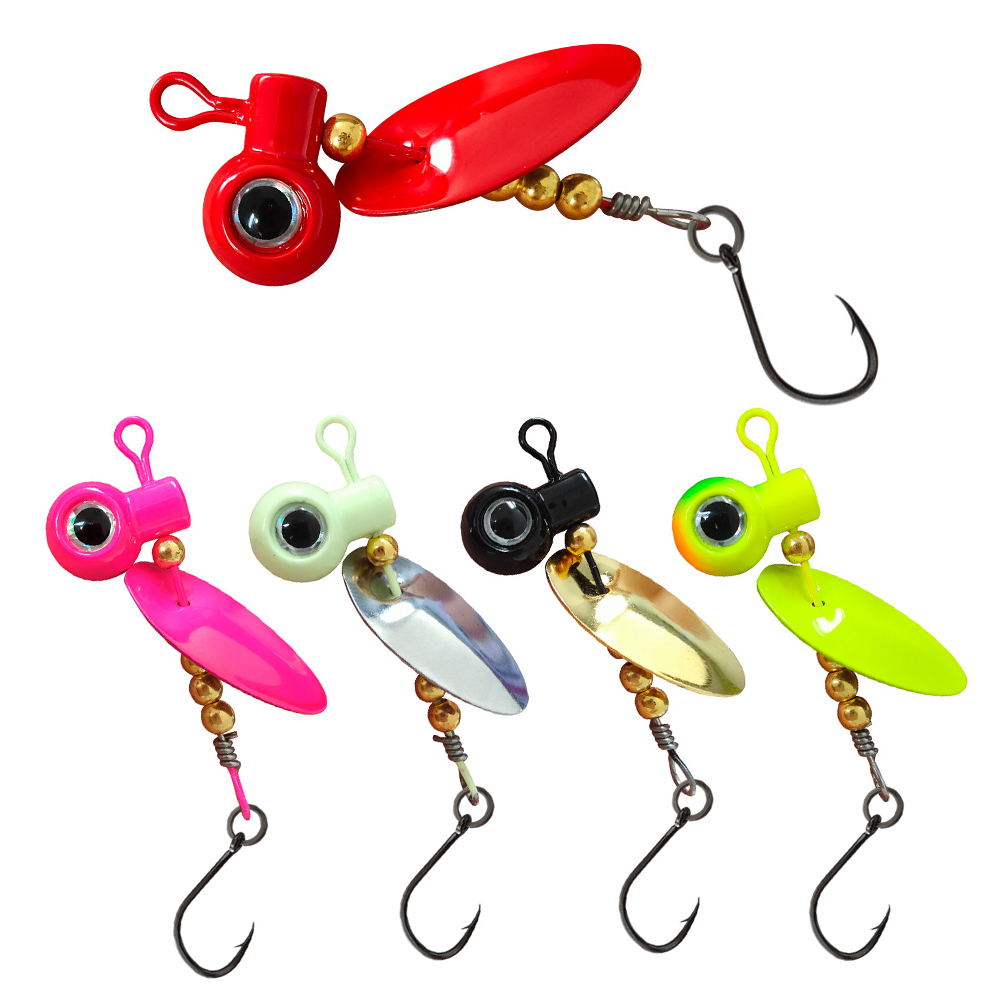 5pcs Crappie Jig Heads With Sp – Fishing Hook Offset Bewertung und Preis