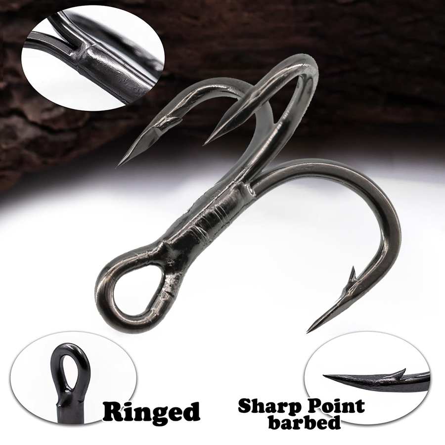 6X Fishing Treble Hook 10Pcs T – Fishing Hook Barbless Bewertung und Preis