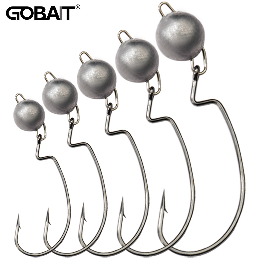 5Pcs Metal Jig Head Worm Hooks – Fishing Hook Offset Bewertung und Preis