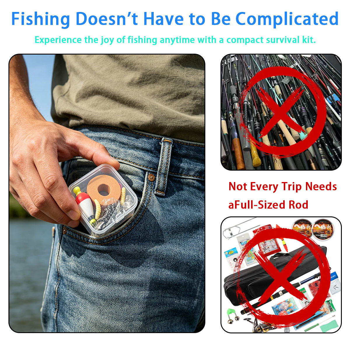 Portable Emergency Fishing Gea – Fishing Hook Box Bewertung und Preis