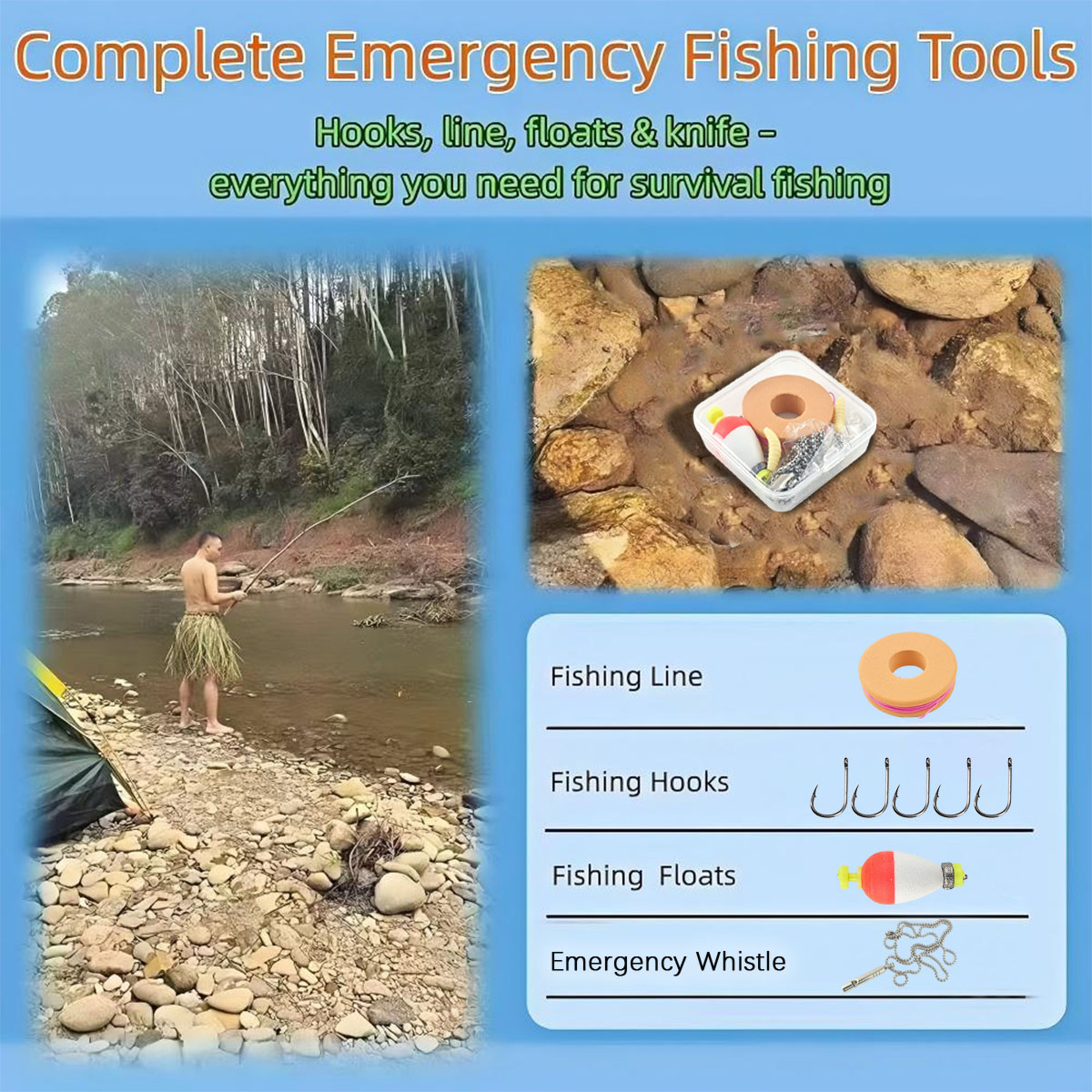 Portable Emergency Fishing Gea – Fishing Hook Box Bewertung und Preis