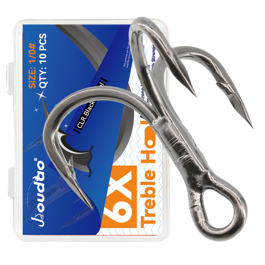 6X Fishing Treble Hooks Black  – Fishing Hook Assortment Bewertung und Preis