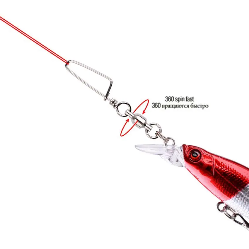 50pcs Fishing Ball Bearing Swi – Fishing Hook Stainless Steel Bewertung und Preis