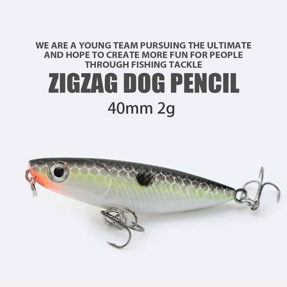 45mm 1.9g 1pcs Zigzag Dog Penc – Fishing Hook Treble Bewertung und Preis