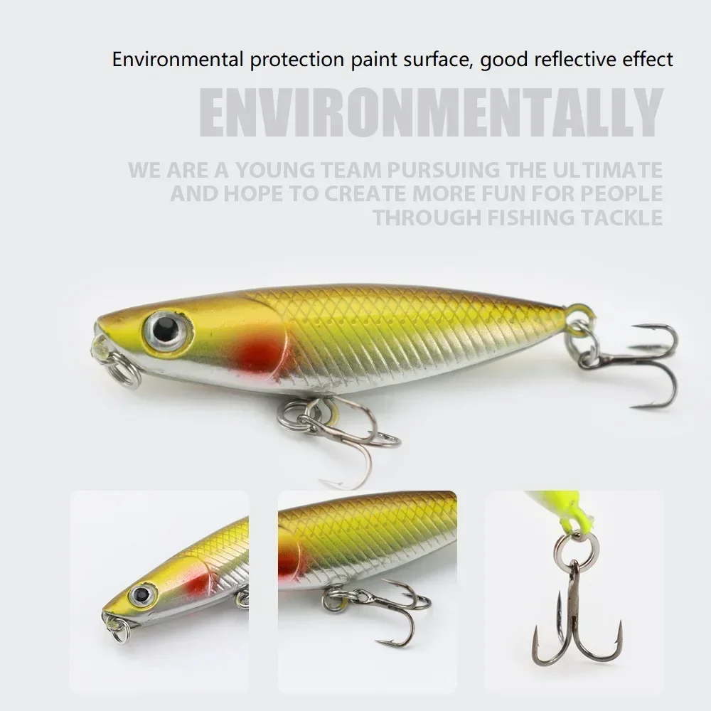 45mm 1.9g 1pcs Zigzag Dog Penc – Fishing Hook Treble Bewertung und Preis