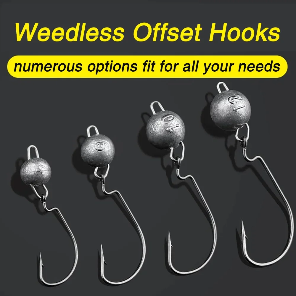 5pcs Metal Jig Head Worm Hooks – Fishing Hook Offset Bewertung und Preis