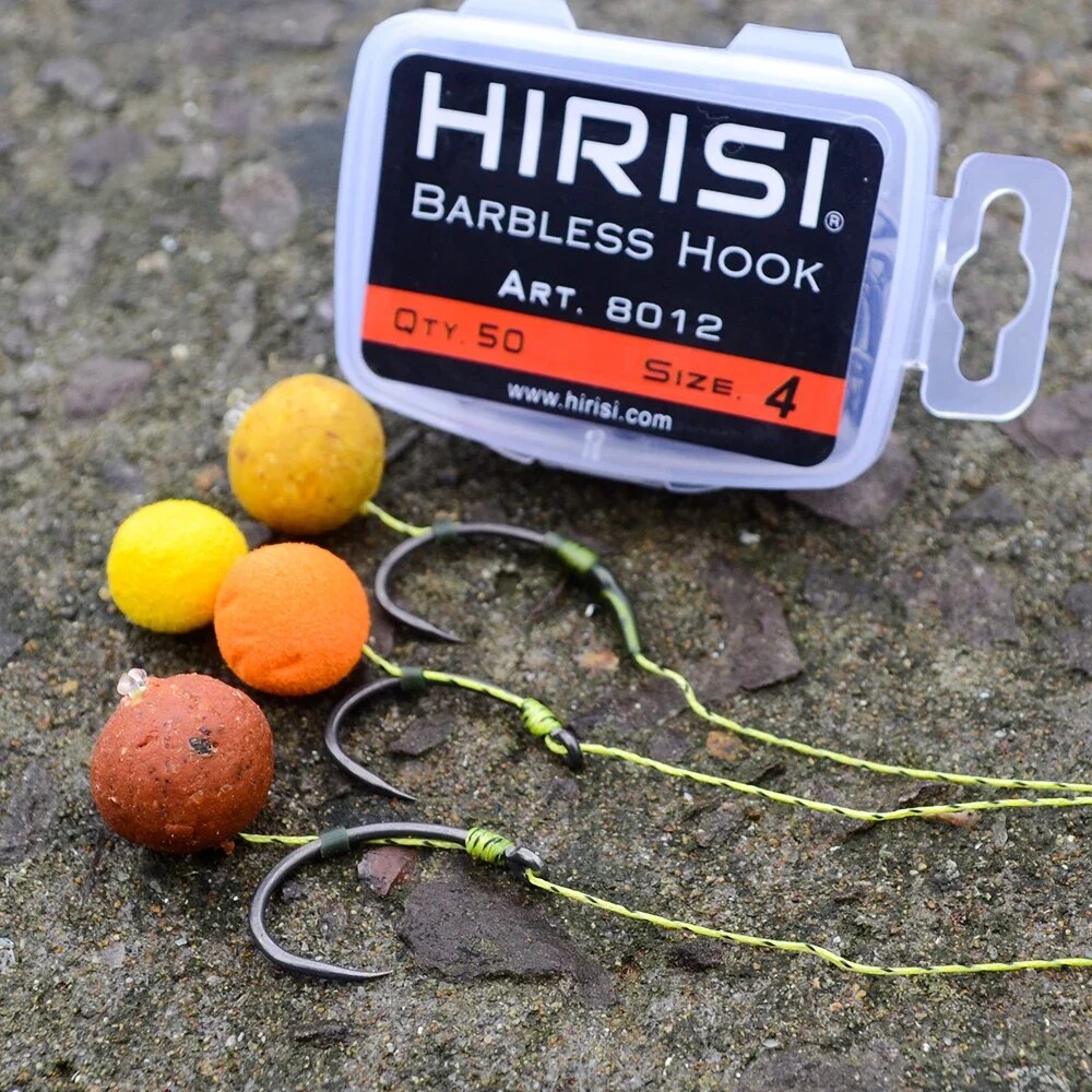 Hirisi 50pcs Coating High Carb – Fishing Hook Barbless Bewertung und Preis