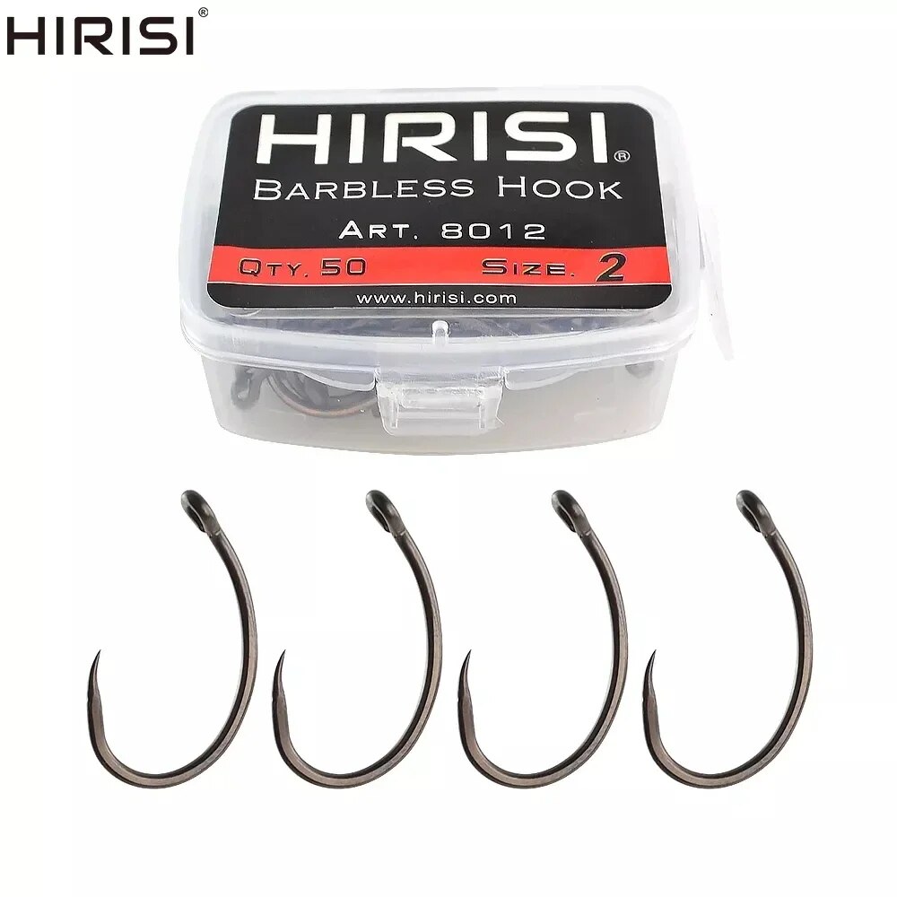 Hirisi 50pcs Coating High Carb – Fishing Hook Barbless Bewertung und Preis