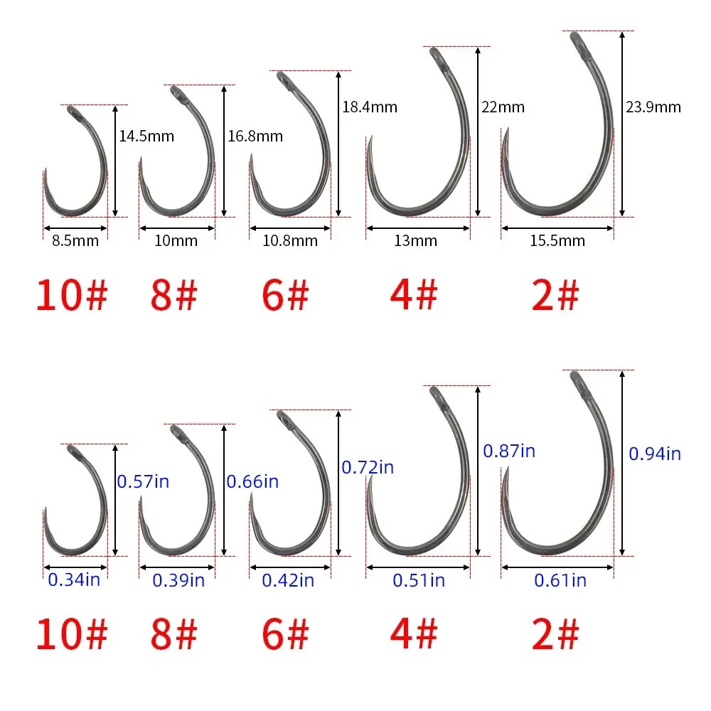 Hirisi 50pcs Coating High Carb – Fishing Hook Barbless Bewertung und Preis