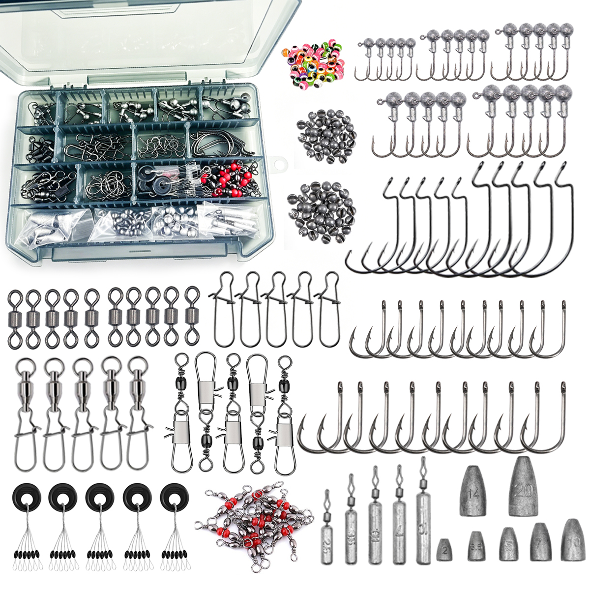 187pcs Fishing Accessories Kit – Fishing Hook Box Bewertung und Preis